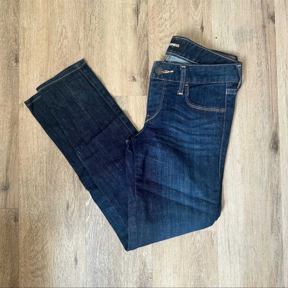 Express Dark Blue Skinny Jeans